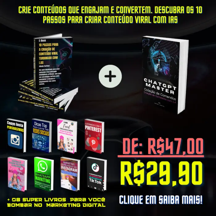 E-book 10 Passos para a Criação de Conteúdo Viral Turbinado com I.As( Modo Furtivo Ativado)